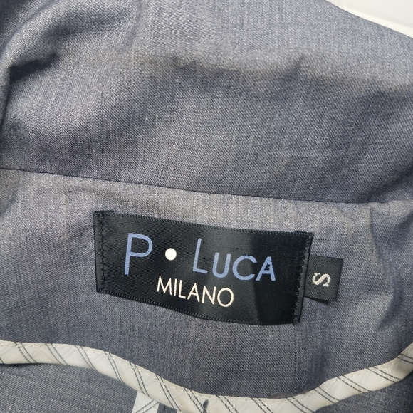 P.Luca Milano Gray Studded Suit Blazer Jacket - Picture 13 of 13